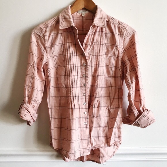 Tyler Boe Light Pink Plaid Collared Shirt sz. 10 - Picture 8 of 8